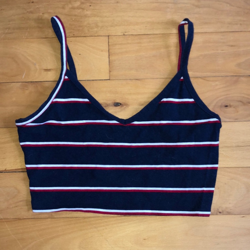 Striped crop top❤️💙